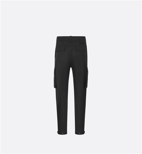 cargo pants dior|Cargo Pants Black Stretch Cotton Gabardine .